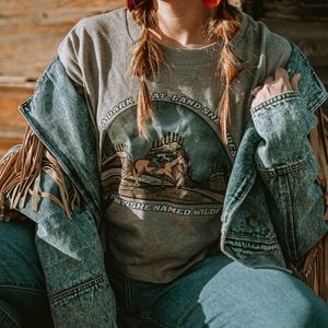 Western Graphic Tee Cropped